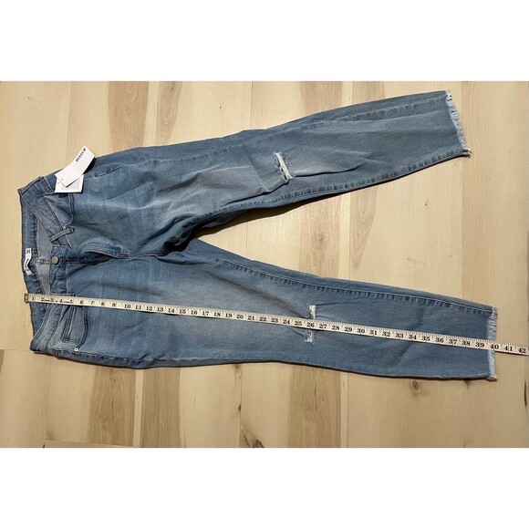 JustFab NWT Plus Size 16W Women Blue Skinny Ankle High Rise Jeans - Picture 3 of 8